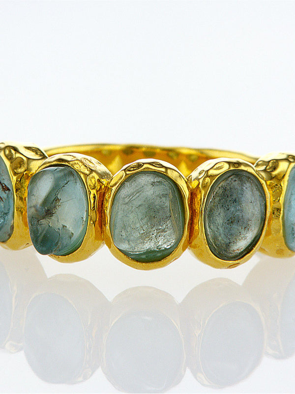 Multi stone vermeil ring Apetite