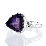 925 Silver ring inlay Turquoies Heart shaped stone