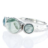 14 Karat gold plated ring with Flourite