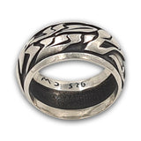 925 silver ring- "Love peace and shma Israel"