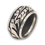 925 silver ring- "Love peace and shma Israel"