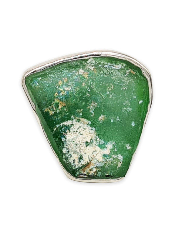 925 sterling silver Artisan Ring Roman Glass