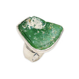 925 sterling silver Artisan Ring Roman Glass