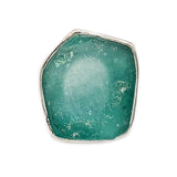 925 sterling silver Artisan Ring Roman Glass