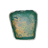 925 sterling silver Artisan Ring Roman Glass