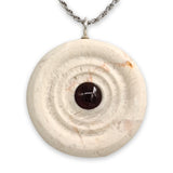 Infinity pendant- Granit and Cornelian stone