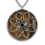Tiger eye with Onyx pendant