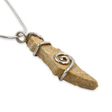 Israel map silver pendant -  Gold Jerusalem Stone