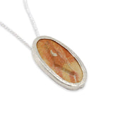 Israel map silver pendant - Jerusalem Stone