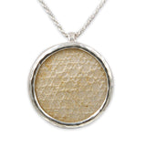 David star 14K Vermeil pendant -  Gold Jerusalem Stone