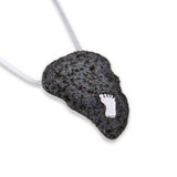 Sea of Galilee silver pendant - volcanic stone-Agat Art Design LTD-45,50,55,silver,vermeil