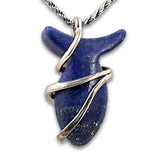 Fish pendant - Lapis stone