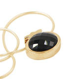 Pomegranate silver pendant - Onyx stone