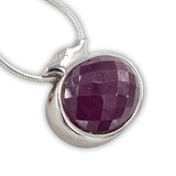 Pomegranate silver pendant - Onyx stone-Agat Art Design LTD-45,50,55,silver,vermeil