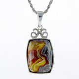Spiral silver pendant Agat Botswana-Agat Art Design LTD-45,50,55,agate,silver,STONE