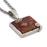 Spiral red Jasper spiral pendant