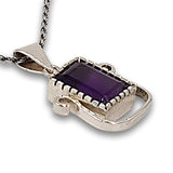 925 sterling silver Artisan pendant - Amethyst-Agat Art Design LTD-45,50,55,Amethyst,silver