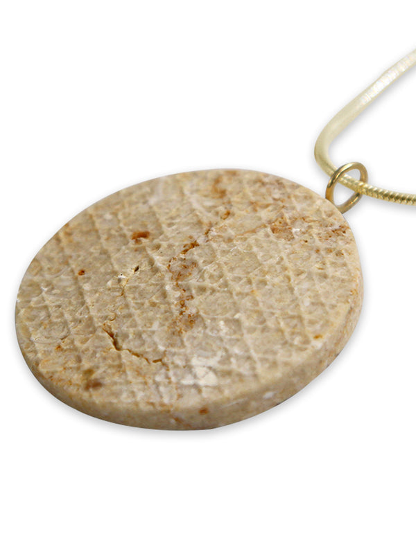 Copy of David star 14K Gold pendant -  Gold Jerusalem Stone