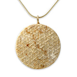Copy of David star 14K Gold pendant -  Gold Jerusalem Stone