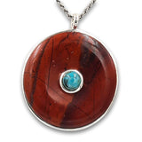 Red Jasper and Turquoise Necklace