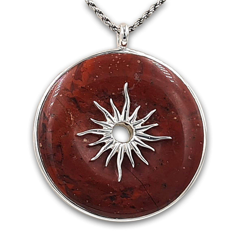 Glowing Sun - Red Jasper Necklace