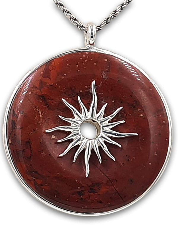 Glowing Sun - Red Jasper Necklace
