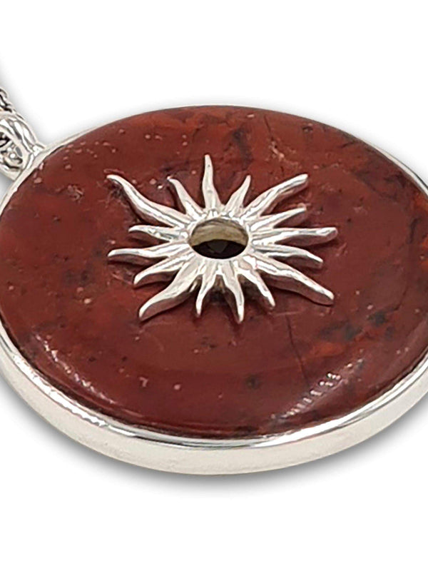 Glowing Sun - Red Jasper Necklace