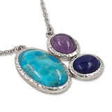 14 Karat gold plated pendants with Mix stones