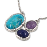 14 Karat gold plated pendants with Mix stones