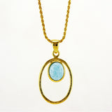 14 Karat gold plated Pendant with Ruby