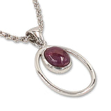 14 Karat gold plated Pendant with Ruby