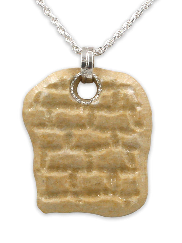 western Wall pendant - Gold Jerusalem stone