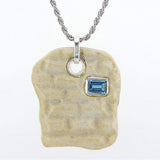western Wall pendant - Gold Jerusalem stone