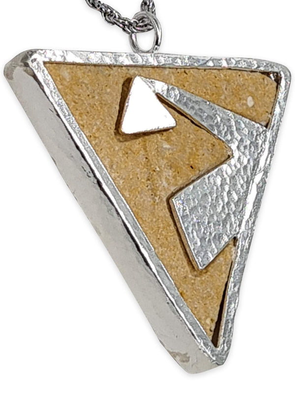 Tringle pendant - Gold Jerusalem stone