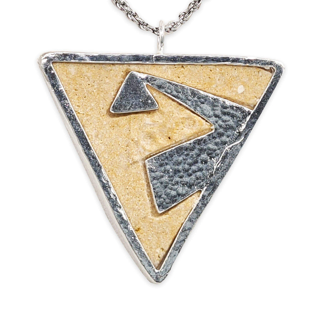 Tringle pendant - Gold Jerusalem stone